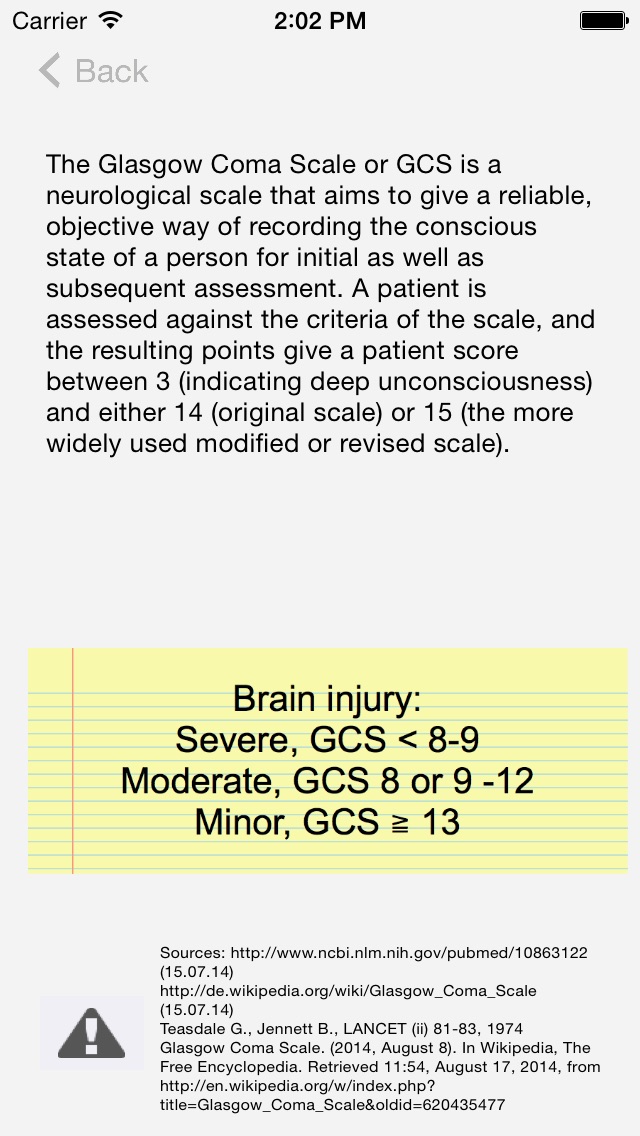 Glasgow coma scale assessment